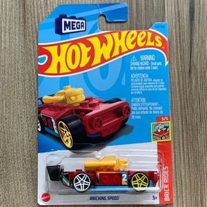 Hot Wheels Racer Mega Car Bricking Speed HW Brick Rides 5/5 Mattel Hotwheels New